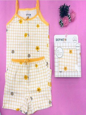 Kıpırık Baby  % 95 Pamuklu Kız Çocuk Atlet Boxer Iç Çamaşır Takımı