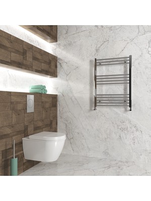 Carisa Nile Çelik Havlupan Modern Tasarım Krom 80X60 cm