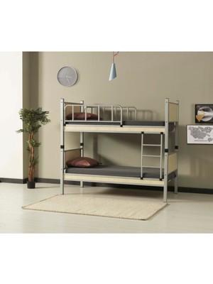 Teknor Genç Çocuk Odası Ahşap Başlıklı 90 x 200 Metal Ranza