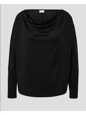 Şelale Yaka Manşetli Yarasa Kol Bluz