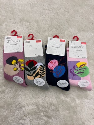Ekinoks  Dikişsiz Havlu Termal Çocuk Soket Çorap 4lü Set 5-12 Yaş 3075