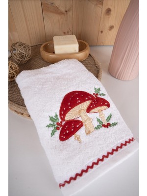 %100 Pamuk 2'li 45X70 cm Nakışlı Desenli Havlu & Havlu Seti Baveno