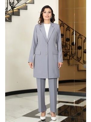 Elben Moda Kadın Mono Yakla Ceket Takım Elbise