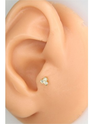 Dam Gold 8mm Bal Peteği Piercing Tragus Helix Kıkırdak