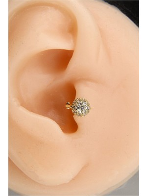 Dam Gold 6 mm Halka Piercing Tragus