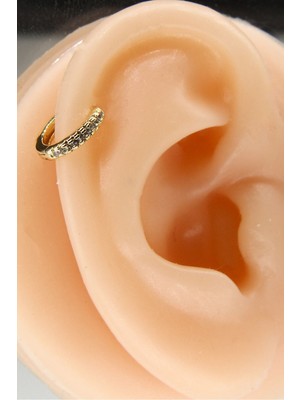 Dam Gold 8mm Halka Piercing Helix Kıkırdak