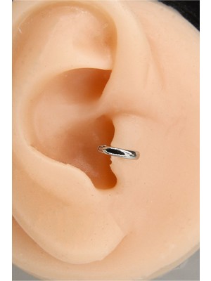 Gümüş Renk 6 mm Halka Piercing Tragus