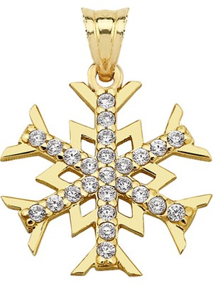 Altın Sepeti Altın Taşlı Kartanesi Kolye Ucu