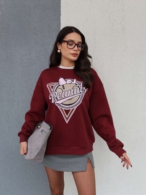 Snoopy Peanuts Baskılı Sweatshirt