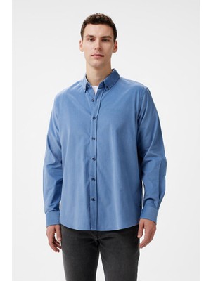 Nautica Erkek Mavi Classic Fit Gömlek W47424T.4MY