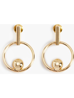 Koton Sallantılı Geometrik Küpe