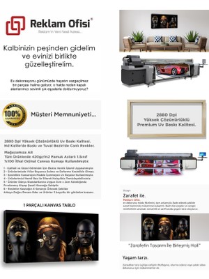 Reklam Ofisi Afrikalı Kadınlar, Siyahi Kadınlar Gold Modern Premium Kanvas Tablo