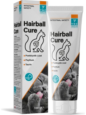 Ync Hairball Cure Kedi Malt Paste 100 gr Kediler İçin Postbiyotik Etkili Lezzetli Malt