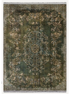 Kilim Home Mars 2177 Eskitme Desenli Yıkanabilir Kaymaz Tabanlı Salon Halısı, Koridor ve Mutfak Halısı