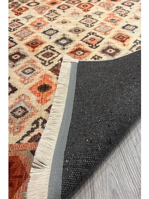 Kilim Home Mars Krem Etnik Otantik Çok Renkli Yıkanılabilir Halı