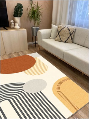 Modern Stil Soyut Halı Kilim Bej Halı Iskandinav Halı Salon Halısı Peluş Halı Yıkanabilen Halı