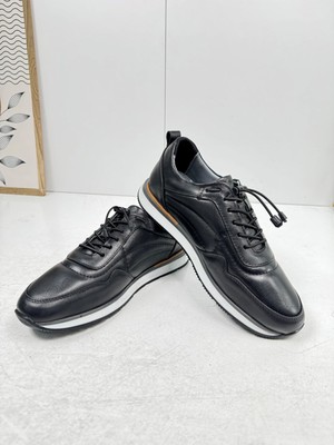 Nstil Günlük Erkek Ayakkabı Içi Dışı  Casual Lastik Bağcıklı Beyaz Tabanlı Comfort Sneaker 5080