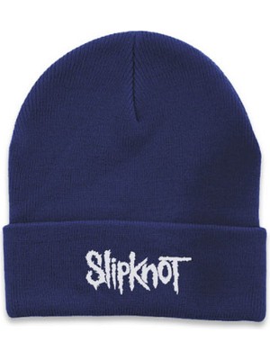 Sielta Slipknot Müzik Grubu Kadın Erkek Unisex Lacivert Bere Kep Şapka