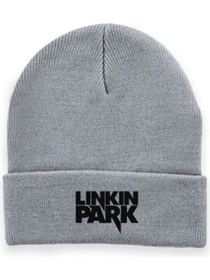 Sielta Linkin Park Müzik Grubu Kadın Erkek Unisex Gri Bere Kep Şapka