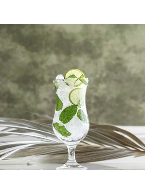 Lav Fiesta Cam Kokteyl Bardağı 6'lı 460 ml (Meşrubat/Smoothie /Milkshake/Soğuk Kahve Bardağı )