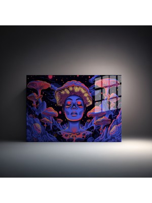 Ena Unity Popart Digital Sanatlar,3d Dekoratif Baskı Yatay Cam Tablo 59