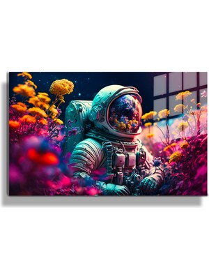 Ena Unity Popart Digital Sanatlar,3d Dekoratif Baskı Yatay Cam Tablo 12