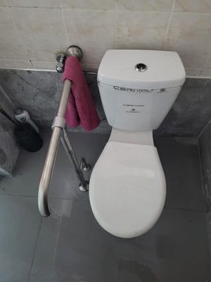 Otobir Yeni T Engelli Tutunma Barı Banyo Wc Paslanmaz Mat Satine Yüzeyli