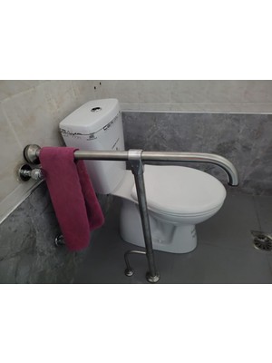 Otobir Yeni T Engelli Tutunma Barı Banyo Wc Paslanmaz Mat Satine Yüzeyli