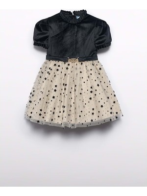 Abel & Lula Siyah Kız Çocuk Kadife Elbise - Abel & Lula - Siyah - 16 Yaş  - 5532-SİYAH-16 Yaş