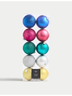 10'lu Büyük Boy Yılbaşı Süsü