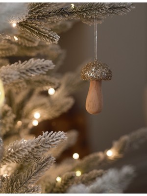 3'lü Simli Asılı Mantar Süslemeleri