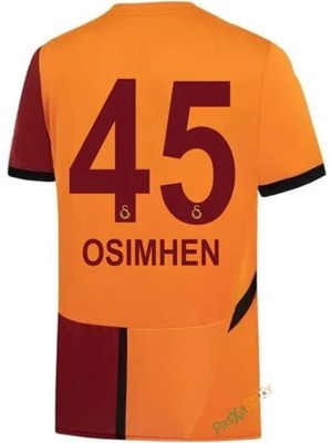 Sidas Sarı-Kırmızı Iç Saha Osimhen 45 Numara Galatasaray. Çocuk Forma Takımı 24/25 Sezon