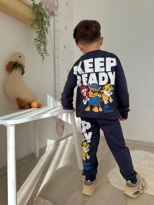 Sacro Kids Paw Patrol Desenli Eşofman-Sweatshirt 2 Iplik Mevsimlik Erkek Çocuk Takım