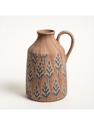 Zsa Zsa Zsu Lızbon Earthenware Vazo 16 x 14 x 23  cm  Kahverengi