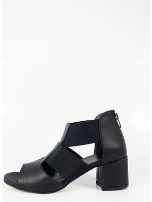 Kadın Siyah Kalın Topuklu Abiye Ayakkabı