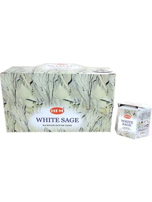 White Sage Back Flow Cones