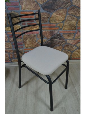 Kılıfteks 4 Adet Demir Sandalye Kılıfı Oturma Yeri Lakos Kumaş