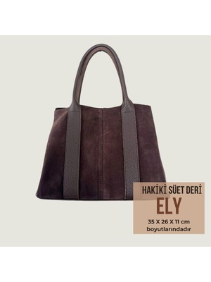 Wearme Ely Hakiki Süet Deri Çanta