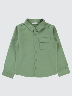 Pierre Cardin Erkek Çocuk Gömlek 10-12 Yaş  Soft Haki