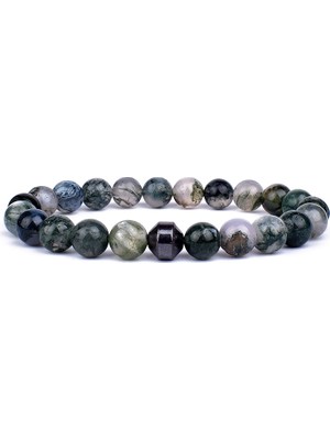 10 mm Tarzı No.25 Boyutu Ulsera Hombre Silindir Hematit Bilezikler Erkekler Için Klasik Doğa Taş Boncuk Bileklik ve Bilezikler Homme Yoga Takı Pulsera (Yurt Dışından)