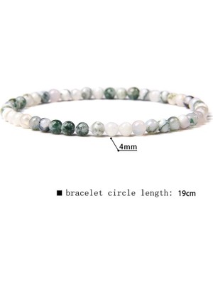 17CM Tarzı Akikler 4mm Yönlü Turmalin Bilezikler Kadın Erkek Doğal Taş Ametistler Zirkon Kuvars Streç Halat Reiki Takı Bohemia Pulsera (Yurt Dışından)