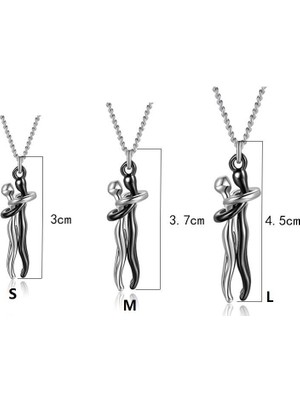 GTBY Çift Kucaklama Kolye Kolye (Yurt Dışından)