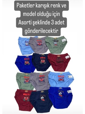 Gmş Karışık Renk ve Model 3lü Erkek Slip Set 3111