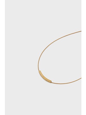 Gusto Çelik Choker Kolye - Gold