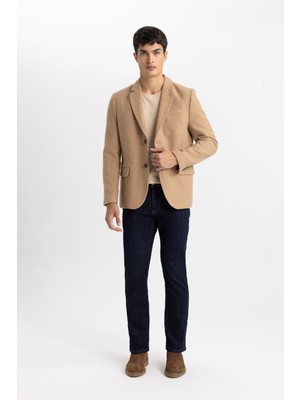 DeFacto Modern Fit Ceket Yaka Düğmeli Blazer Ceket B5736AX23AU