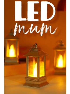 3 Adet LED Mum Mini Dörtgen Tip Pil Dahil Dumansız Alev Ledli Yapay Dekoratif Mum Işığı Gümüş PT434