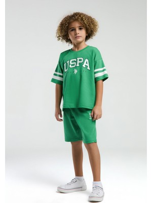 U.S. Polo Assn. Erkek Çocuk Yeşil Bermuda Takım