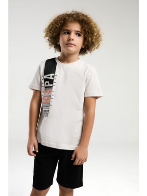 U.S. Polo Assn. Erkek Çocuk Krem Bermuda Takım