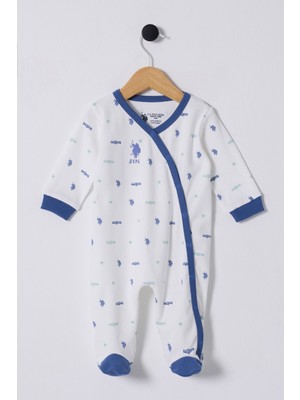 U.S. Polo Assn. Erkek Bebek Beyaz Tulum