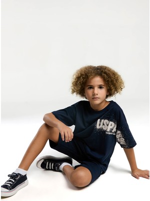 U.S. Polo Assn. Erkek Çocuk Lacivert Bermuda Takım